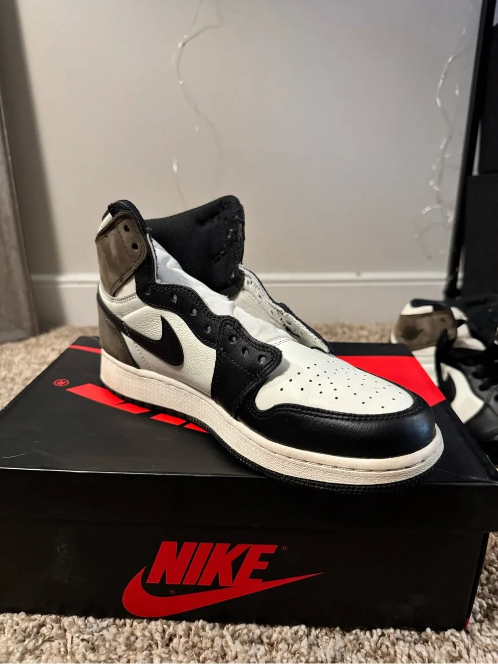 Jordan Men’s Black/White High-Top Sneaker